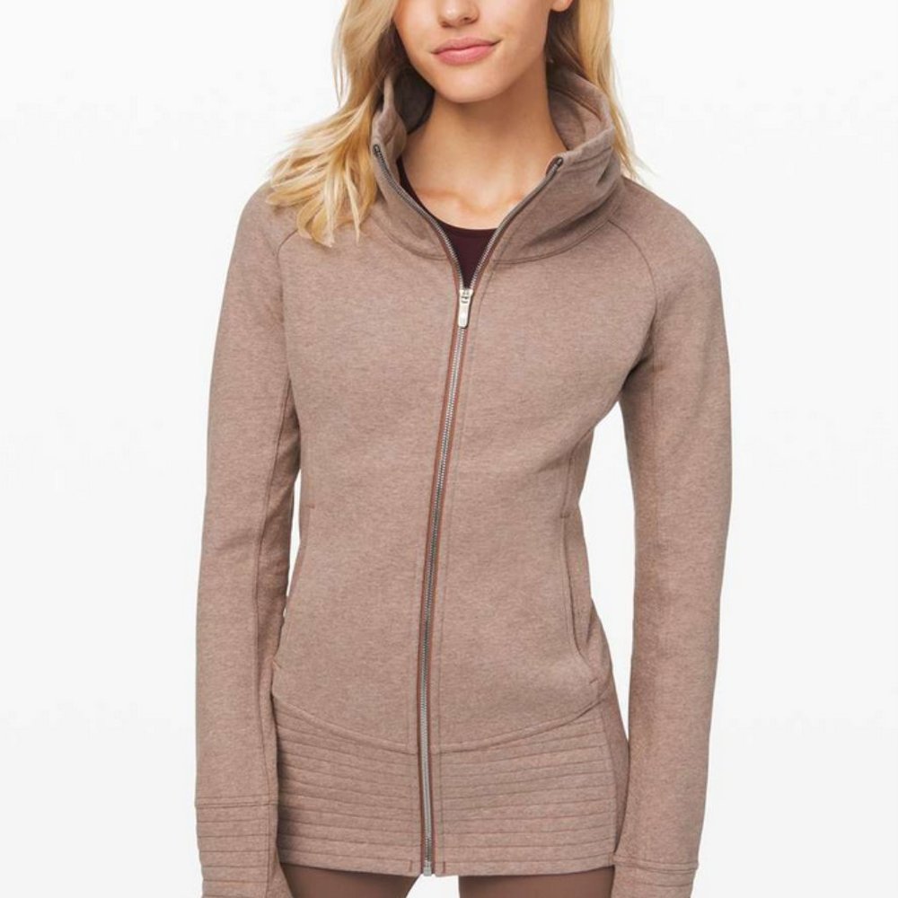 Lululemon Radiant Jacket in Heathered Spanish Oak in Sz 6